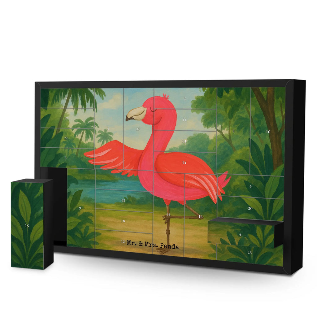 Fillable advent calendar flamingo yoga Design children, gifts, gift idea, funny sayings, pink bird, bird of paradise, red, flamingo decoration, gift pink, adults, flamingo fans, vacation, unusual gifts in pink, pink gifts, girls gifts, small gifts, Caribbean feeling, deep relaxation, agitation, relaxation, mindfulness, bird, anger, yoga exercise