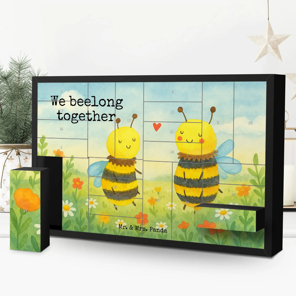 Fillable advent calendar bee In love Design wasp, bumblebee