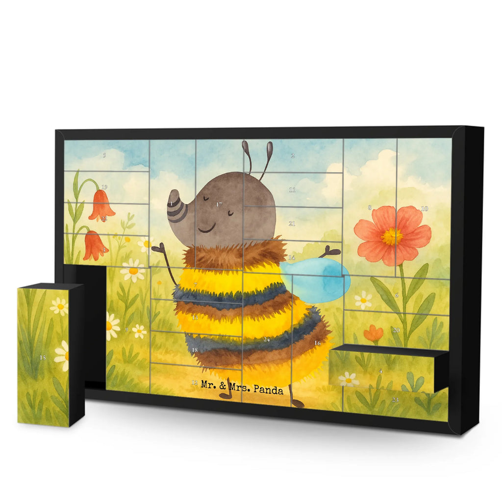 Fillable advent calendar bumblebee fluffy Design card, gift ideas, gifts, small animals, cute, cute animal motives, hand drawn, funny sayings, good mood, special gifts, animal lover, Flower, Nature, Fluffy, Bumblebee