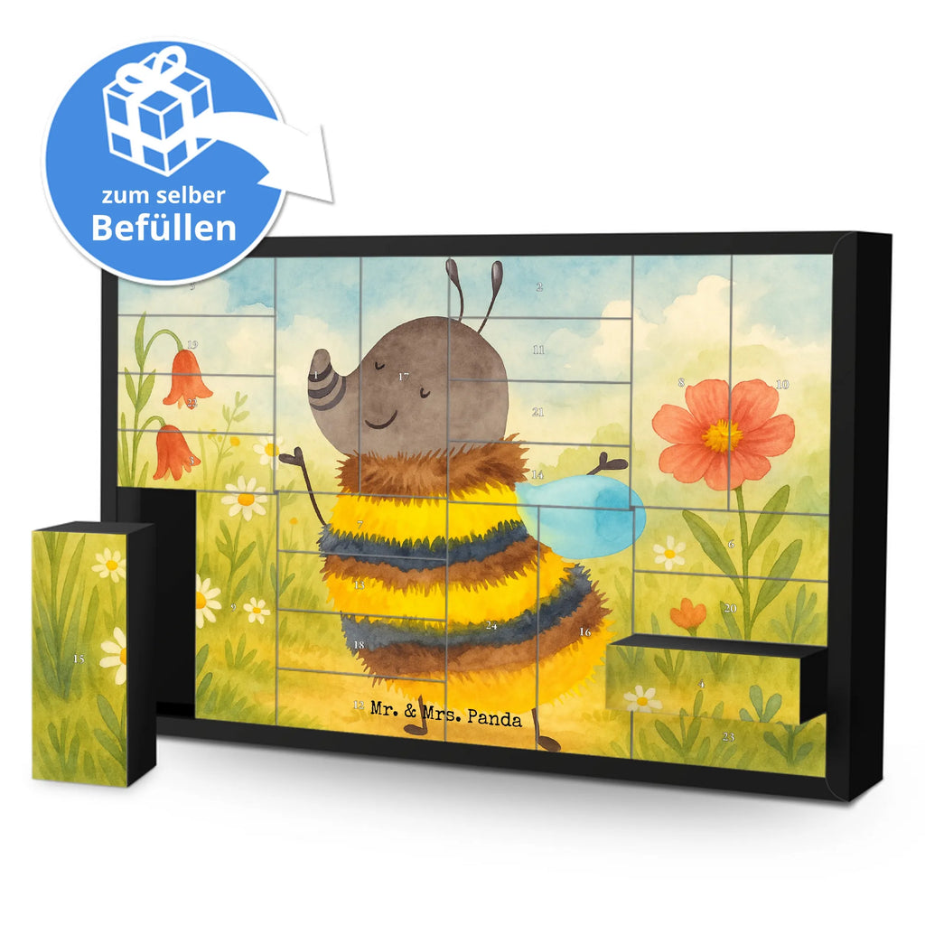 Fillable advent calendar bumblebee fluffy Design card, gift ideas, gifts, small animals, cute, cute animal motives, hand drawn, funny sayings, good mood, special gifts, animal lover, Flower, Nature, Fluffy, Bumblebee