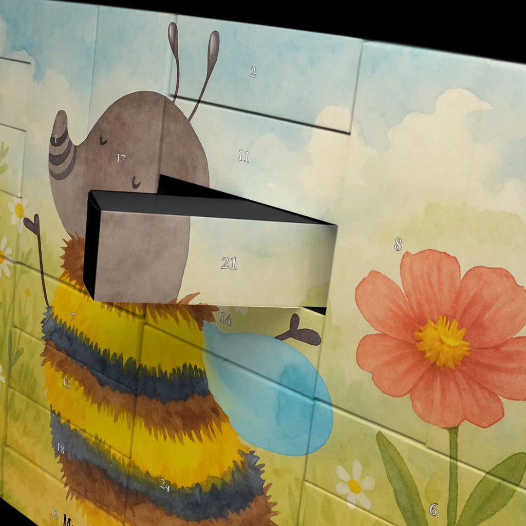 Fillable advent calendar bumblebee fluffy Design card, gift ideas, gifts, small animals, cute, cute animal motives, hand drawn, funny sayings, good mood, special gifts, animal lover, Flower, Nature, Fluffy, Bumblebee