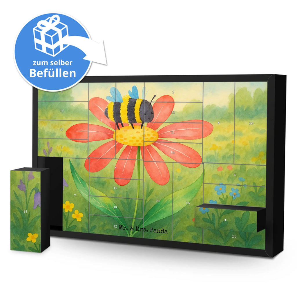 Fillable advent calendar bumblebee flower Design card, gift ideas, gifts, small animals, cute, cute animal motives, hand drawn, funny sayings, good mood, special gifts, animal lover, wasp, flower, fluffy, bumble bee, field, nature, bumblebees