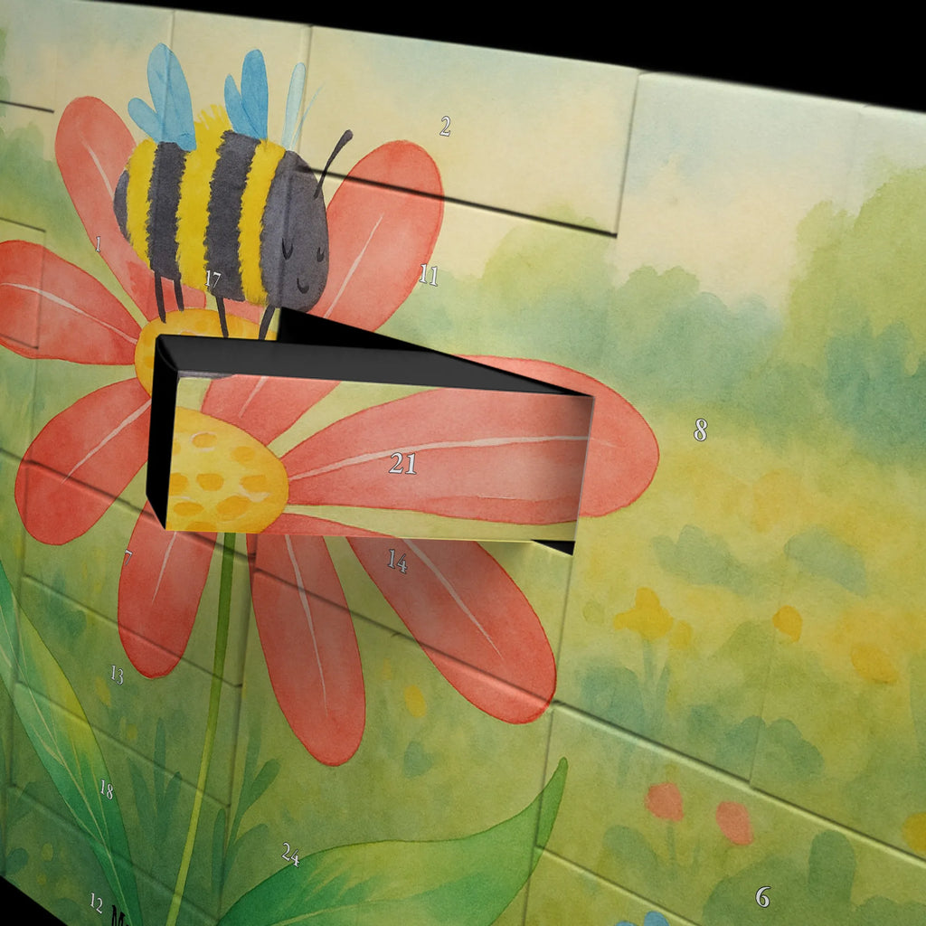 Fillable advent calendar bumblebee flower Design card, gift ideas, gifts, small animals, cute, cute animal motives, hand drawn, funny sayings, good mood, special gifts, animal lover, wasp, flower, fluffy, bumble bee, field, nature, bumblebees