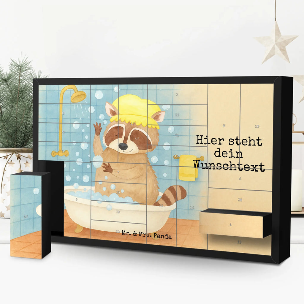 Personalisierter Befüllbarer Adventskalender Waschbär Design Adventskalender Zum Selbst Befüllen, Befüllbarer Adventskalender, Lustige Sprüche, Tiere, Tiermotive, Gute Laune, Waschen, Seifenblasen, Plan, Waschbär, Fröhlich, Tagträumen