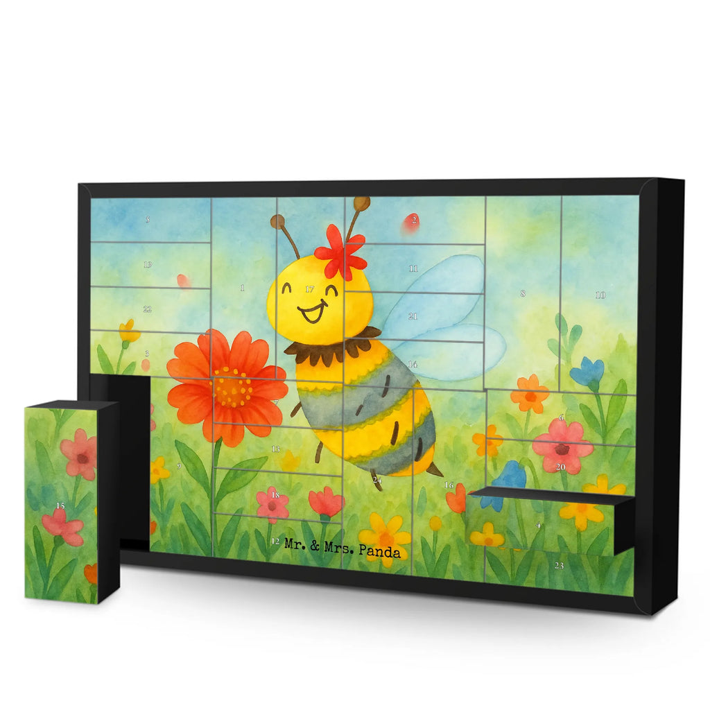 Fillable advent calendar bee flower Design wasp, bumblebee