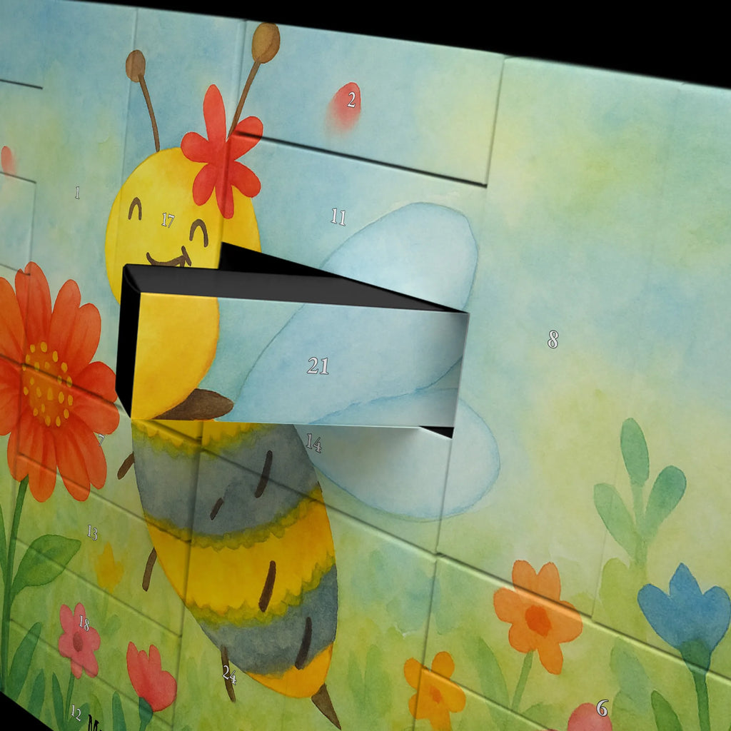 Fillable advent calendar bee flower Design wasp, bumblebee