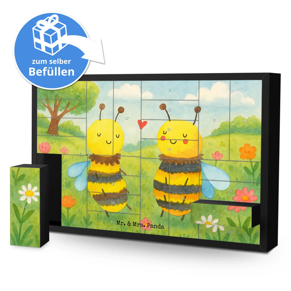 Fillable advent calendar bee In love Design wasp, bumblebee