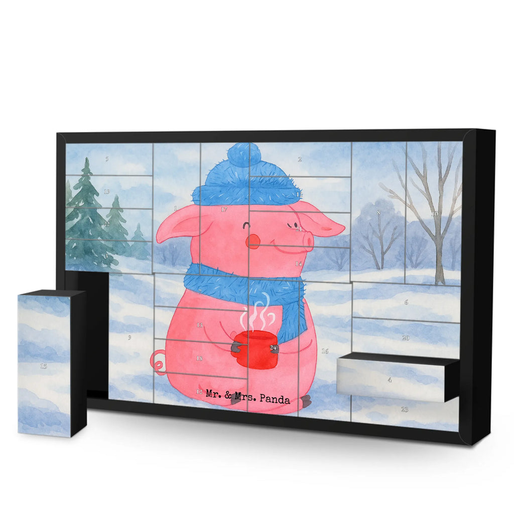 Fillable advent calendar piggy Mulled wine Design Christmas time, snow, saying, Christmas market, mulled wine, drunk