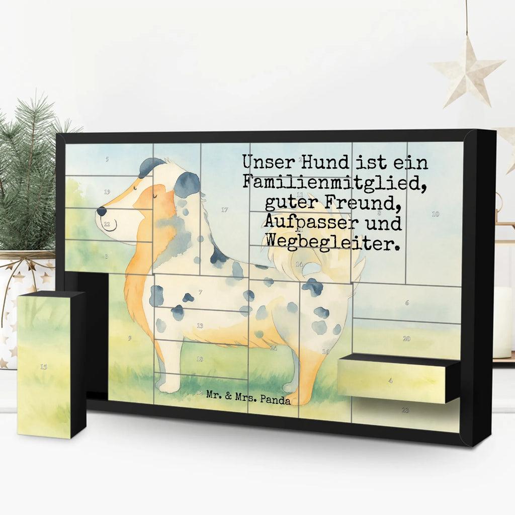 Fillable advent calendar Dog Australia Shepherd Design dog breed, mutt, hound, woof, dog mama, love dogs, love for dogs, dog decorative items, bag with dog print, funny gifts for dog owners, what do you give a dog lover, Christmas gifts for dogs, gifts for dogs, dog sayings, Dog love, Sayings, Australia Shepherd, Family dog, Saying