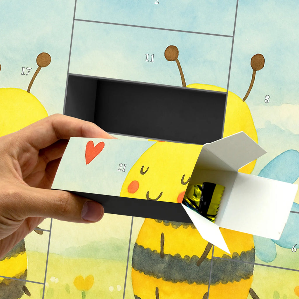 Personalisierter Befüllbarer Adventskalender Biene Verliebt Design Befüllbarer Adventskalender, Adventskalender Zum Selbst Befüllen, Biene, Wespe, Hummel