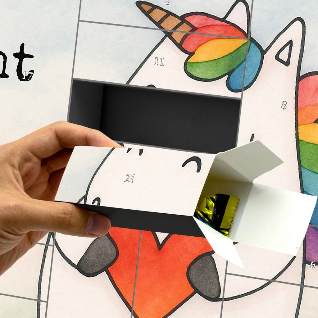 Personalisierter Befüllbarer Adventskalender Einhorn Herz Design Befüllbarer Adventskalender, Adventskalender Zum Selbst Befüllen, Unicorn, Einhorn, Einhörner, Einhorn Deko, Schlimm, Witzig, Freundin, Herz, Lustig, böse, Bunt, Anders