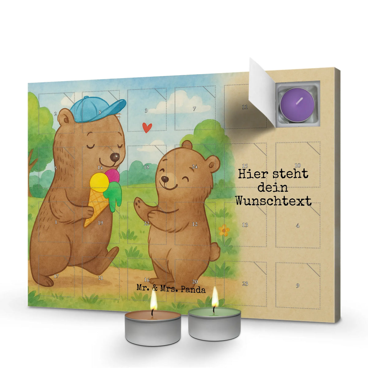 Personalisierter Duftkerzen Adventskalender Bären Papa Design|p:1967491|h:3c6d91c61e384e40e0a8ea9bc01dda61