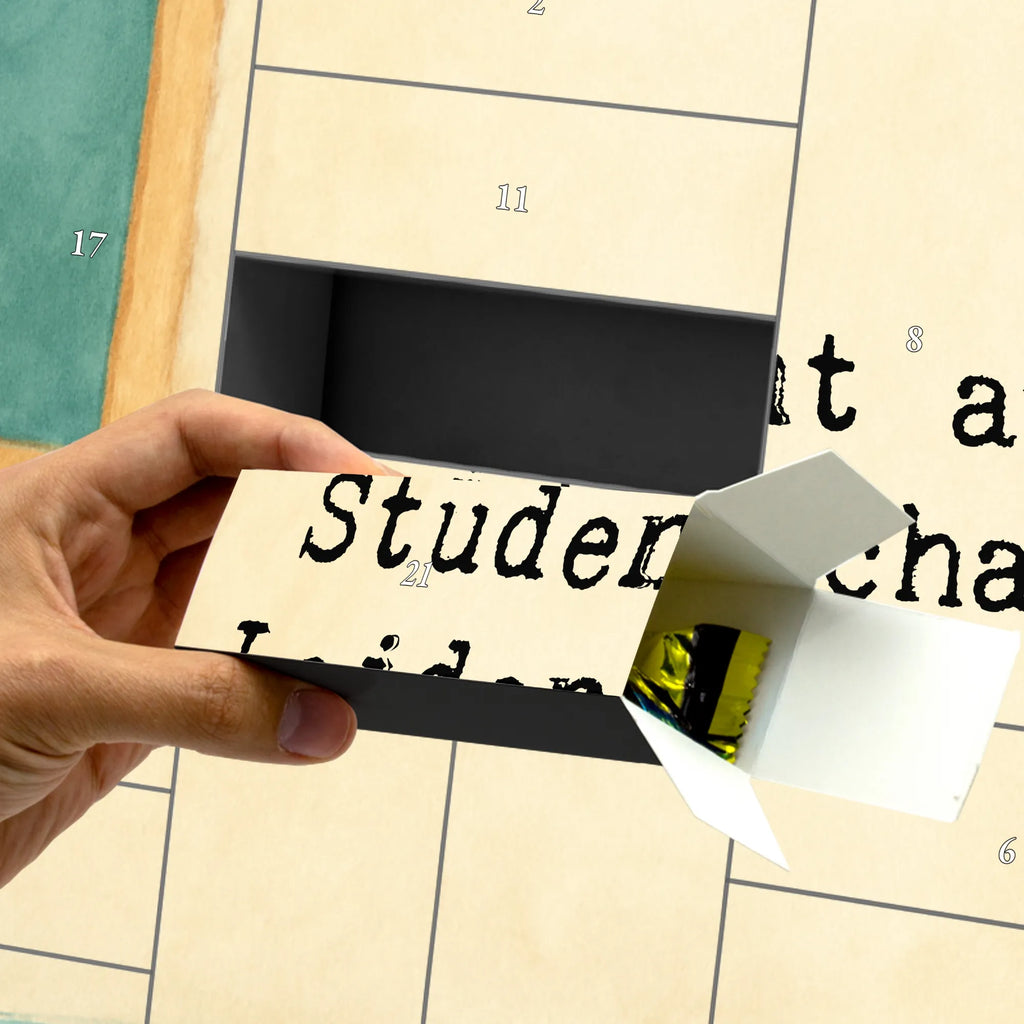 Fillable advent calendar Student Passion Design gift, sayings, gift idea, best, farewell gift, passing exam, anniversary, retirement, promotion, job start, profession