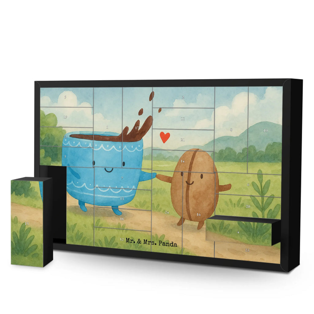 Fillable advent calendar Coffee Bean Design card, gift ideas, gifts, small animals, cute, cute animal motives, hand drawn, funny sayings, good mood, special gifts, animal lover, coffee bean, satisfaction, pleasure