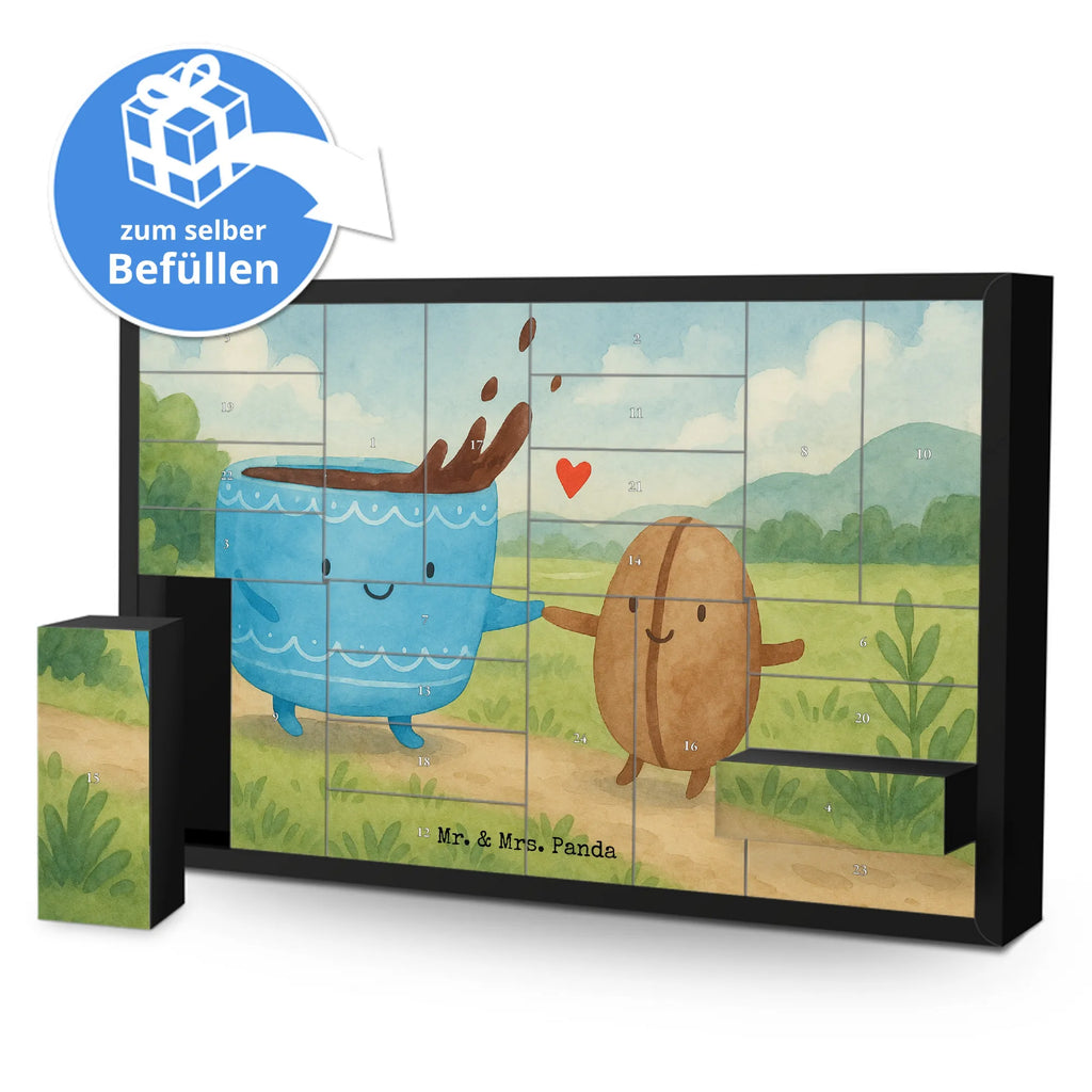 Fillable advent calendar Coffee Bean Design card, gift ideas, gifts, small animals, cute, cute animal motives, hand drawn, funny sayings, good mood, special gifts, animal lover, coffee bean, satisfaction, pleasure