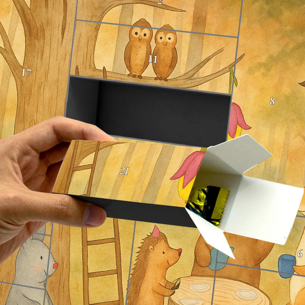 Fillable advent calendar forest animals picnic Design card, gift ideas, gifts, small animals, cute, cute animal motives, hand drawn, funny sayings, good mood, special gifts, animal lover, squirrel, picnic, hare, forest animals, forest, mouse