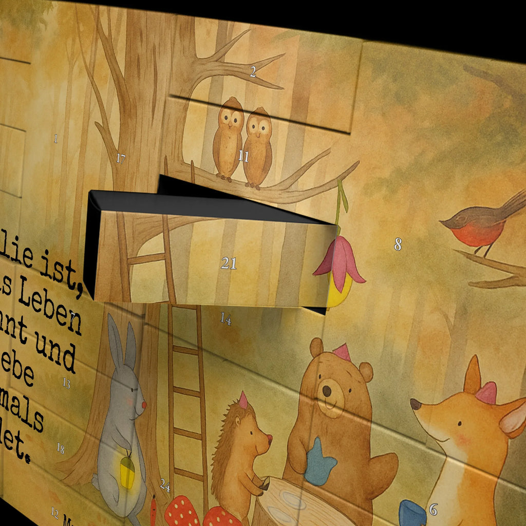 Fillable advent calendar forest animals picnic Design card, gift ideas, gifts, small animals, cute, cute animal motives, hand drawn, funny sayings, good mood, special gifts, animal lover, squirrel, picnic, hare, forest animals, forest, mouse