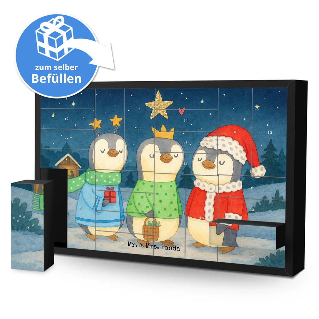 Fillable advent calendar wintertime Holy Three Kings Design Christmas time, snow, Santa Claus, Christmas days, Christmas present, Christmas Eve, Epiphany