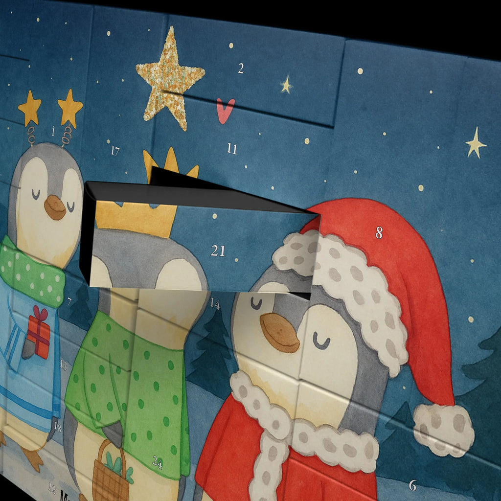 Fillable advent calendar wintertime Holy Three Kings Design Christmas time, snow, Santa Claus, Christmas days, Christmas present, Christmas Eve, Epiphany