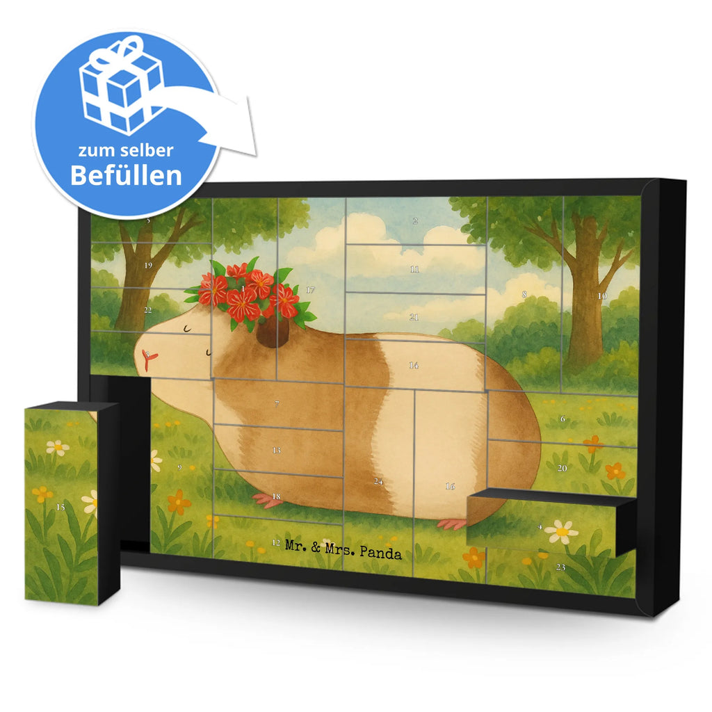 Fillable advent calendar Guinea pig wisdom Design card, gift ideas, gifts, small animals, cute, cute animal motives, hand drawn, funny sayings, good mood, special gifts, animal lover, wonderland, saying, guinea pig, wisdom, flower child, wonder, reality