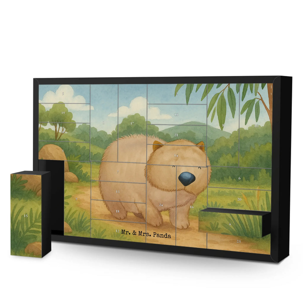 Fillable advent calendar Wombat Design card, gift ideas, gifts, small animals, cute, cute animal motives, hand drawn, funny sayings, good mood, special gifts, animal lover, Australia, life is beautiful, saying