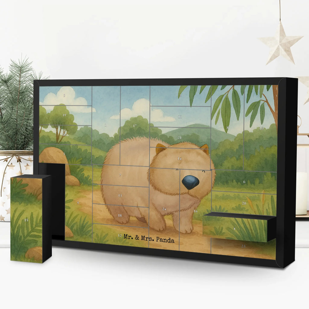 Fillable advent calendar Wombat Design card, gift ideas, gifts, small animals, cute, cute animal motives, hand drawn, funny sayings, good mood, special gifts, animal lover, Australia, life is beautiful, saying