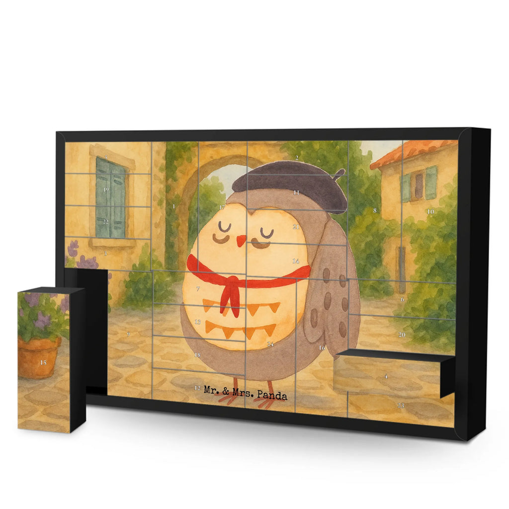 Fillable advent calendar Owl France Design gift ideas, birthday present, forest animal, bird, nocturnal, illustrated, romantic gift, owl decor, Life is beautiful, Say beautiful, Owls, France, Owl decoration, Say French