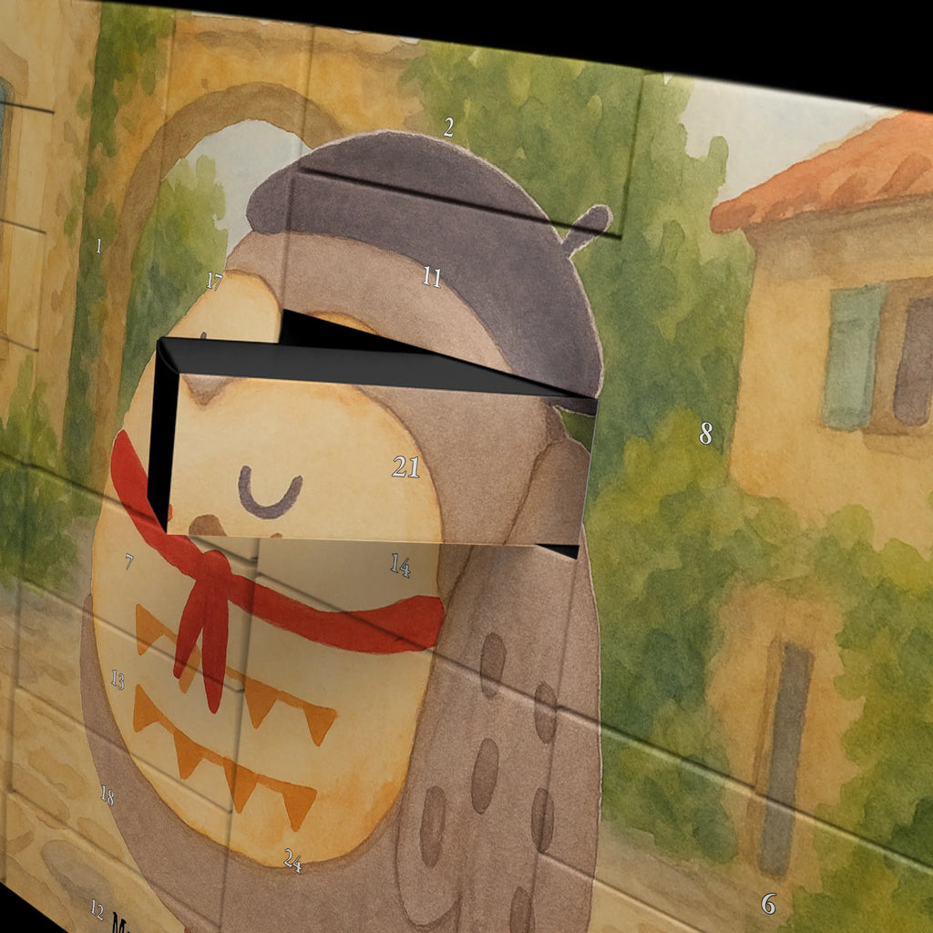 Fillable advent calendar Owl France Design gift ideas, birthday present, forest animal, bird, nocturnal, illustrated, romantic gift, owl decor, Life is beautiful, Say beautiful, Owls, France, Owl decoration, Say French