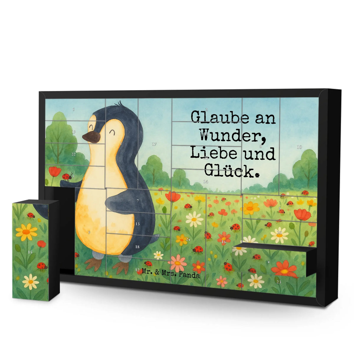 Fillable advent calendar Penguin ladybug Design North Pole, Penguins, penguins, ladybird, wonder, joy, joy of life