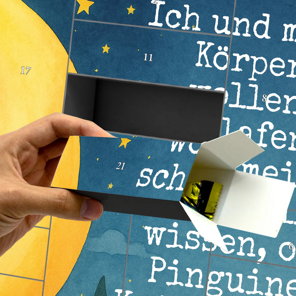 Fillable advent calendar Penguin moon Design Advent calendar 2020, Advent calendar, Advent calendar men, self filling, Advent calendar women, Penguin, North Pole, Winter, Penguins, falling asleep, guest room, night's rest, sleep, penguins, insomnia, saying, bedroom