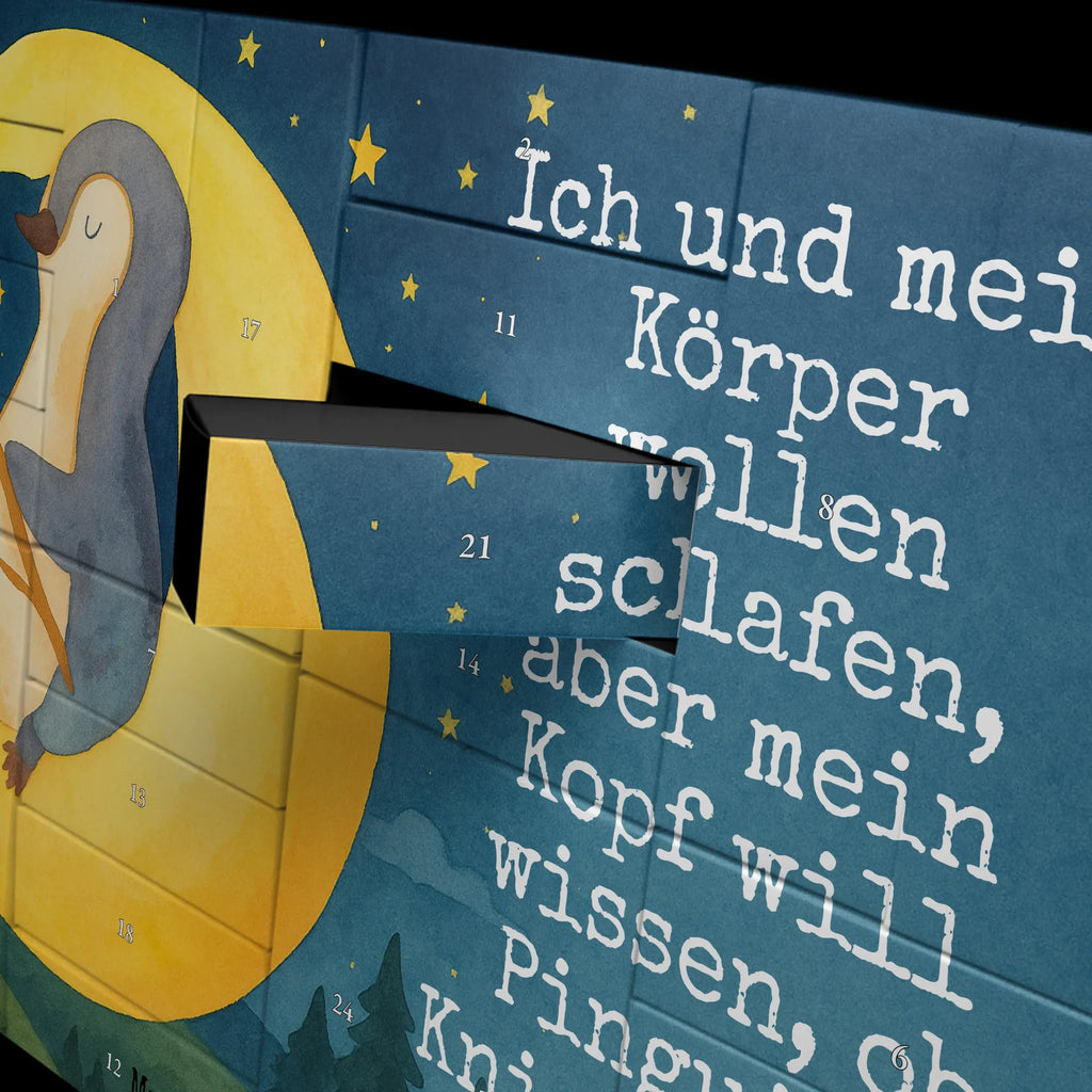 Fillable advent calendar Penguin moon Design Advent calendar 2020, Advent calendar, Advent calendar men, self filling, Advent calendar women, Penguin, North Pole, Winter, Penguins, falling asleep, guest room, night's rest, sleep, penguins, insomnia, saying, bedroom