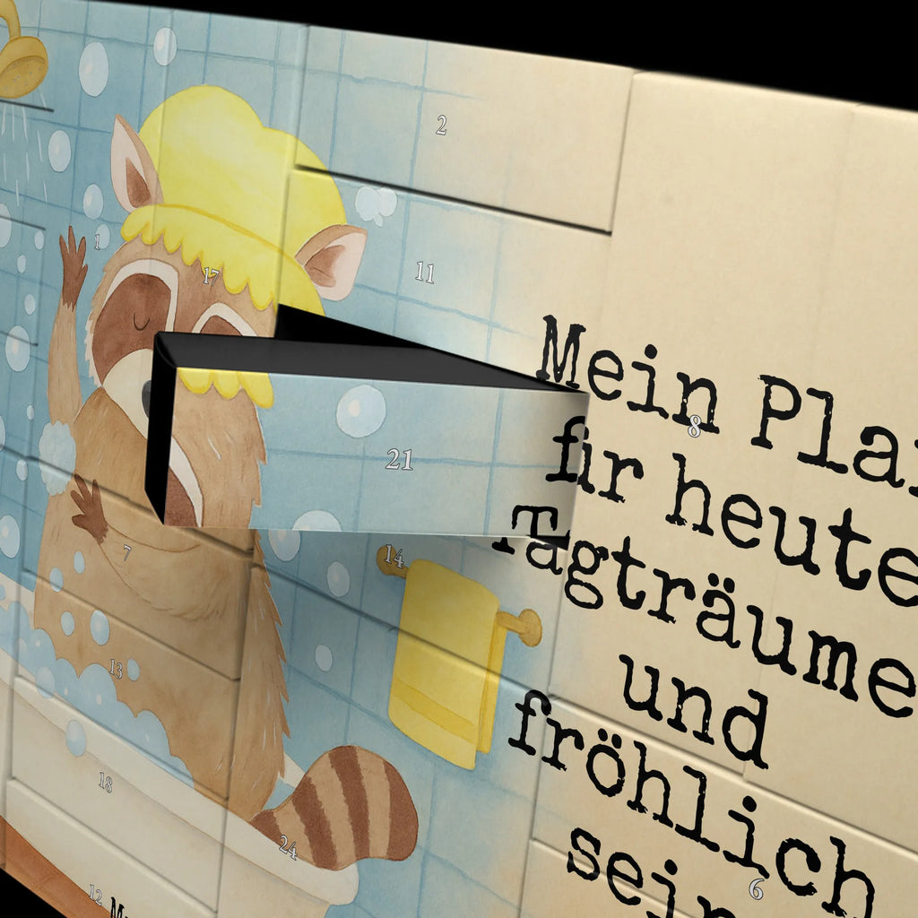 Fillable advent calendar Raccoon Design card, gift ideas, gifts, small animals, cute, cute animal motives, hand drawn, funny sayings, good mood, special gifts, animal lover, wash, daydreaming, soap bubbles, raccoon