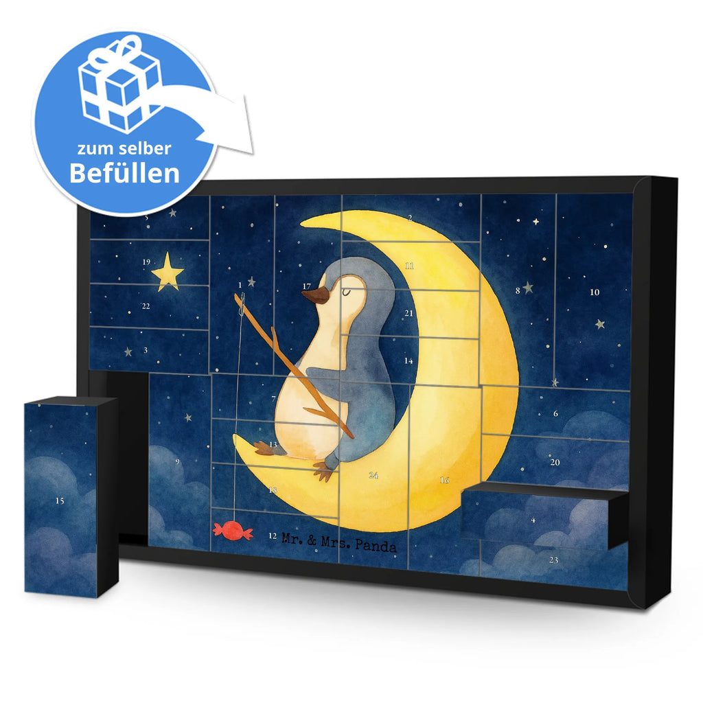 Fillable advent calendar Penguin moon Design Advent calendar 2020, Advent calendar, Advent calendar men, self filling, Advent calendar women, Penguin, North Pole, Winter, Penguins, falling asleep, guest room, night's rest, sleep, penguins, insomnia, saying, bedroom