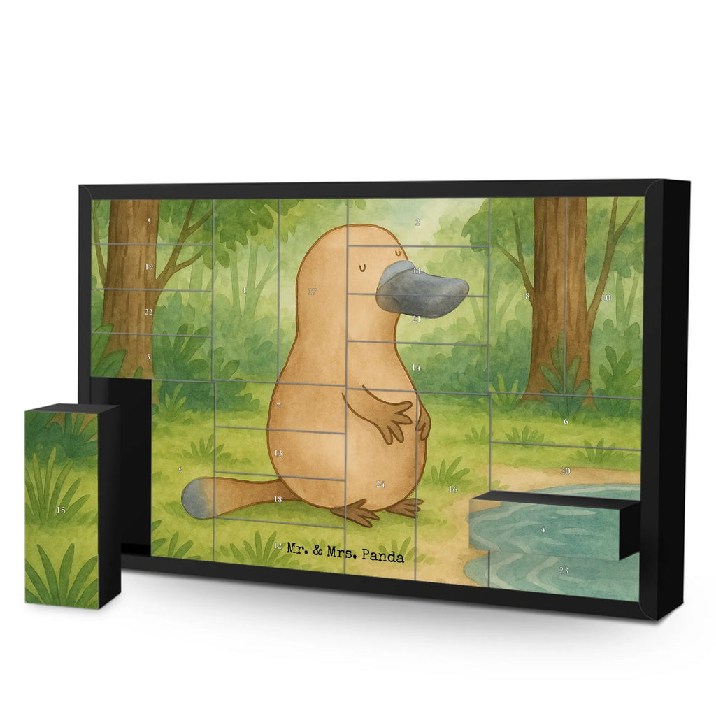 Fillable advent calendar platypus courage Design gift ideas, vacation, Seafood, aquatic animals, ocean, shells, corals, reef, whale, narwhal, sea urchin, lobster, platypus, manatee, crocodile, shrimp, gifts for seafood lovers, water world, underwater animals, underwater world, deep sea, seafood fans, seafood decoration, seafood posters, courage, new start, wisdom, work, new beginning, Platypus, brave, world trip