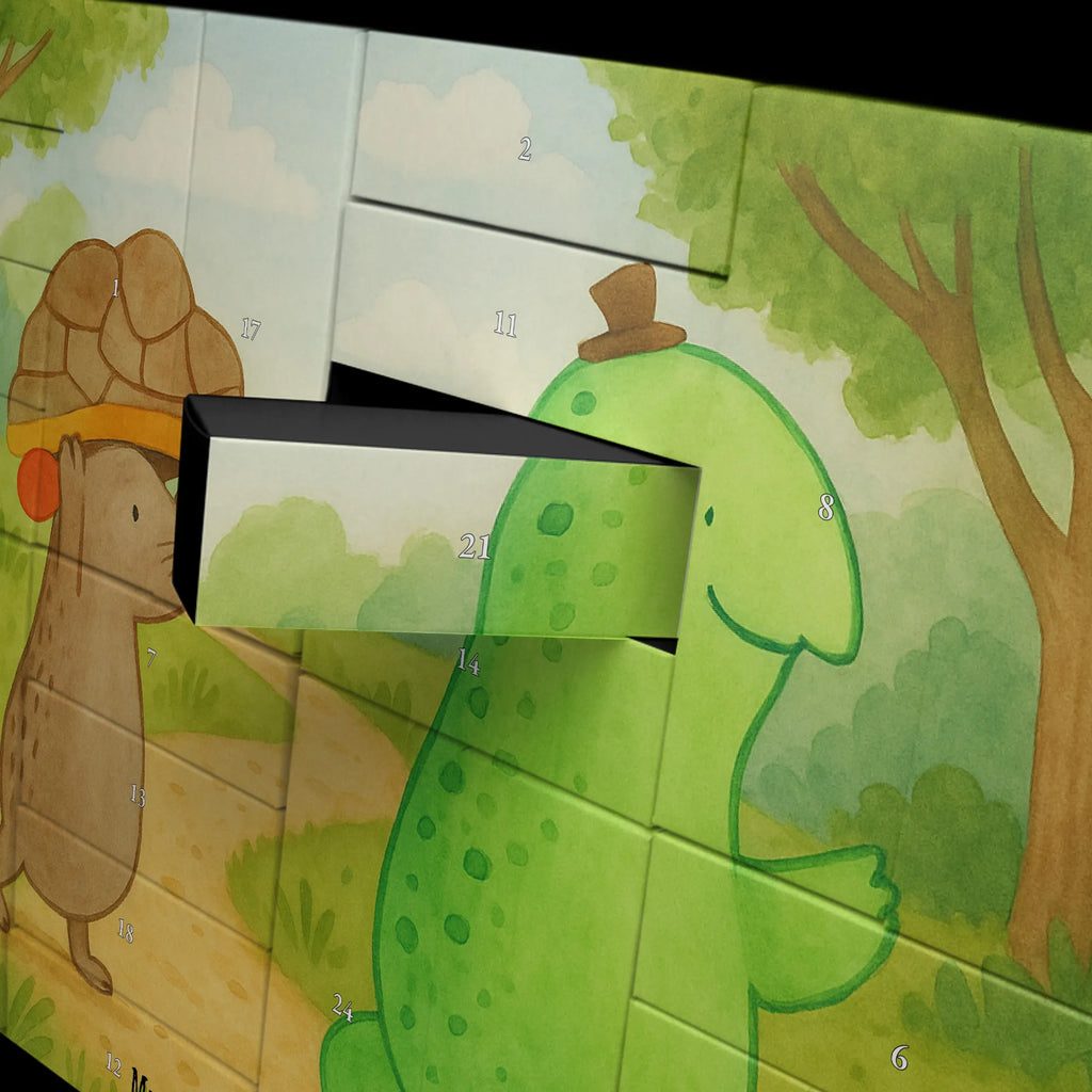 Fillable advent calendar tortoise Mouse Design gift, gift ideas, cute, illustrated, tortoise, reptile, ancient creature, sweet, birthday gift, turtle gift items, funny turtle gifts, pet turtles, best friend, sister or daughter, turtle lover, mouse, friends, girlfriends