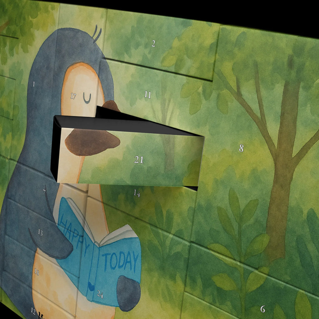 Fillable advent calendar Penguin A book Design North Pole, Penguins, holidays, bookworm, leisure, book, reading, penguins, lazing around, vacation, doing nothing