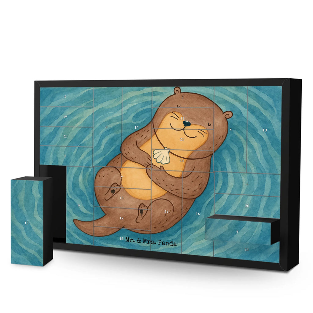 Fillable advent calendar otter shell Design animal lover, marten, sea otter, European otter, water mammal, aquatic animal, baby otter, predator, water, otter gifts, gift ideas for animal lovers, animal, mammal, water animal, gifts for people in love, brooding, daydreaming, otter love, dreaming