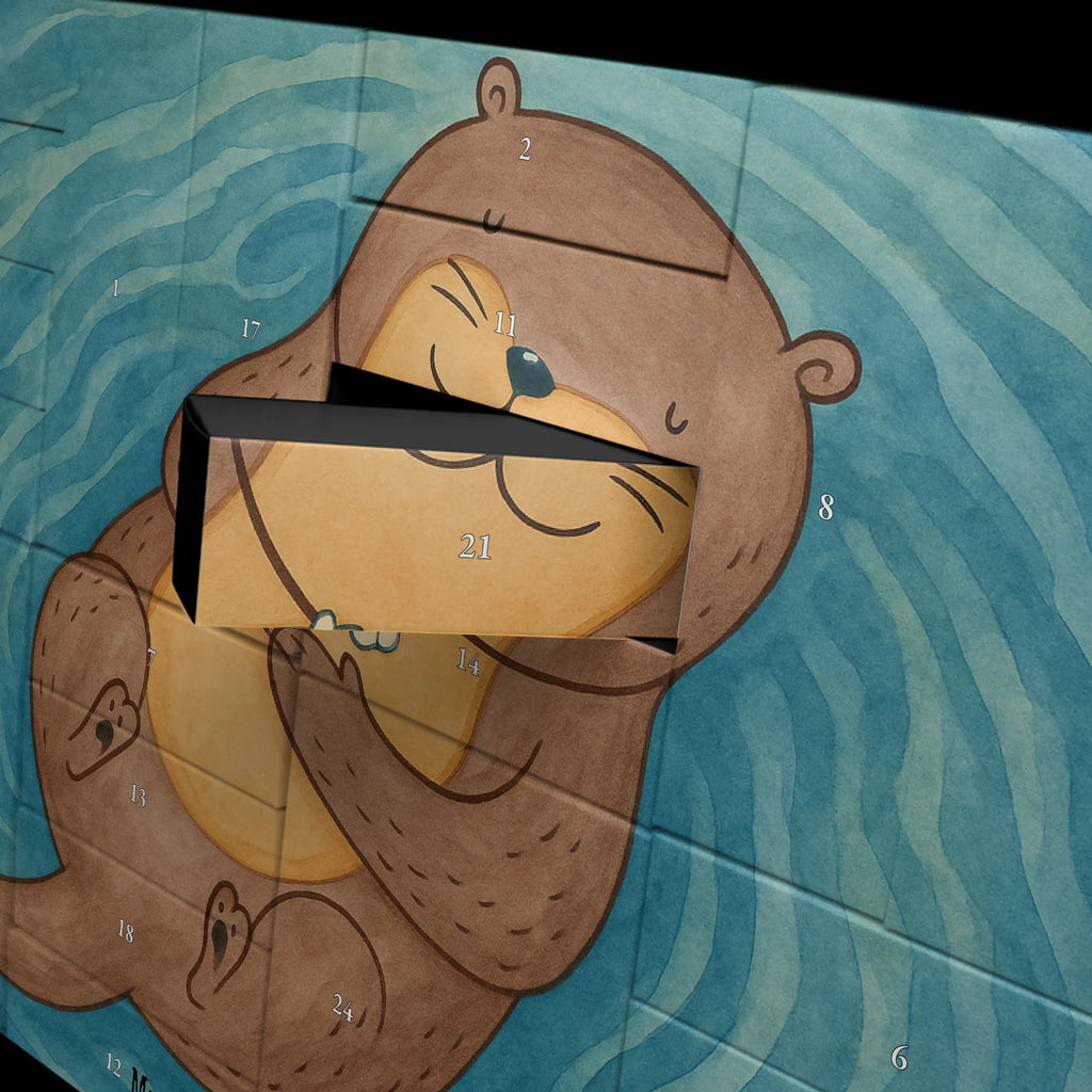 Fillable advent calendar otter shell Design animal lover, marten, sea otter, European otter, water mammal, aquatic animal, baby otter, predator, water, otter gifts, gift ideas for animal lovers, animal, mammal, water animal, gifts for people in love, brooding, daydreaming, otter love, dreaming