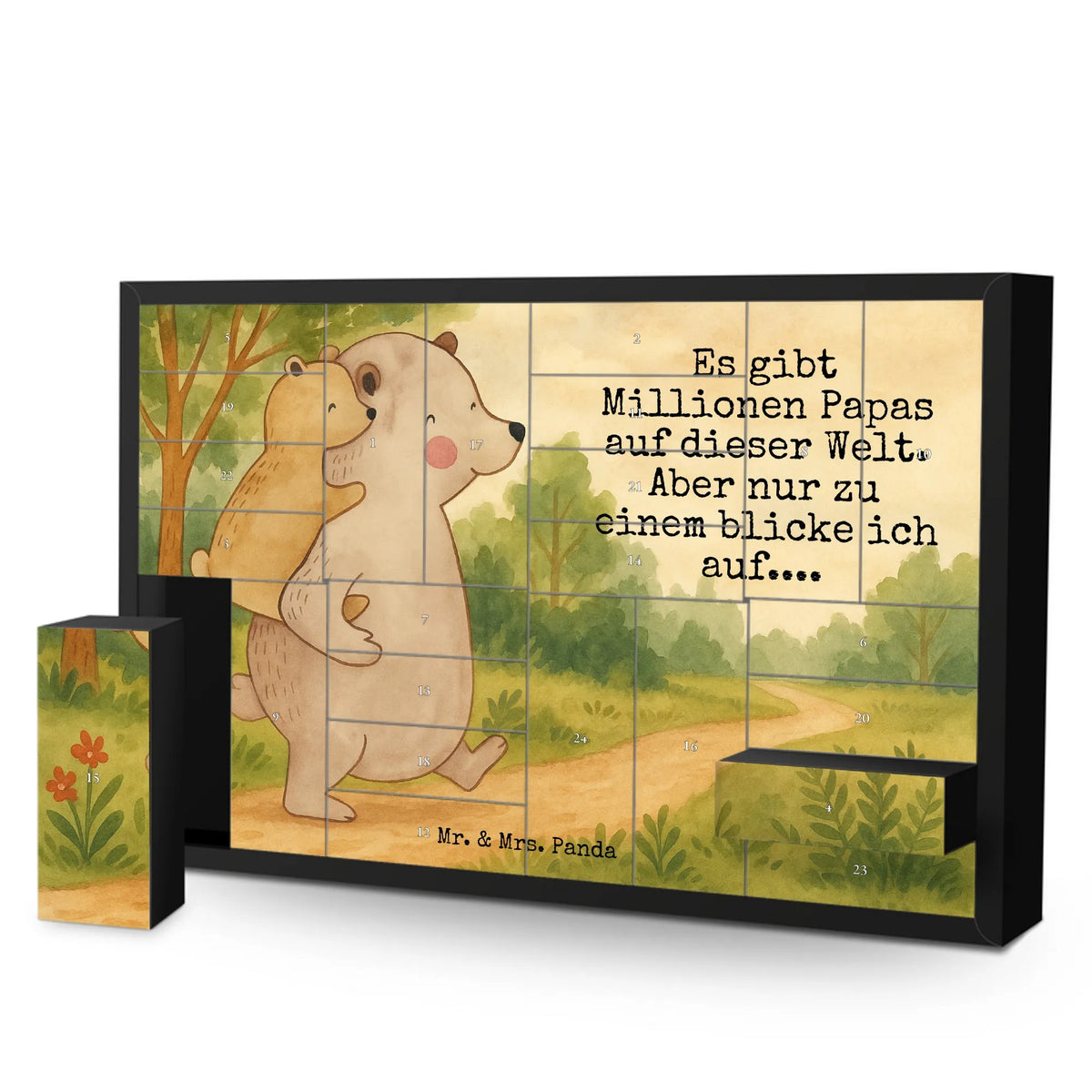 Befüllbarer Adventskalender Papa Bär Design Schachtel Adventskalender, Bastel Adventskalender, Leerer Adventskalender, Adventskalender Schachtel, Adventskalender, Weihnachtskalender, Geschenkekalender, diy weihnachtskalender, Diy Adventskalender, Kalender Zum Befüllen, Adventskalender Box, selbstbefüllbarer adventskalender, Muttertag, Vatertag, Mama, Papa, Oma, Opa, Familie, Schwester, Bruder, Onkel, Vati, Vater, Geburtstag, Papi, Geschenk