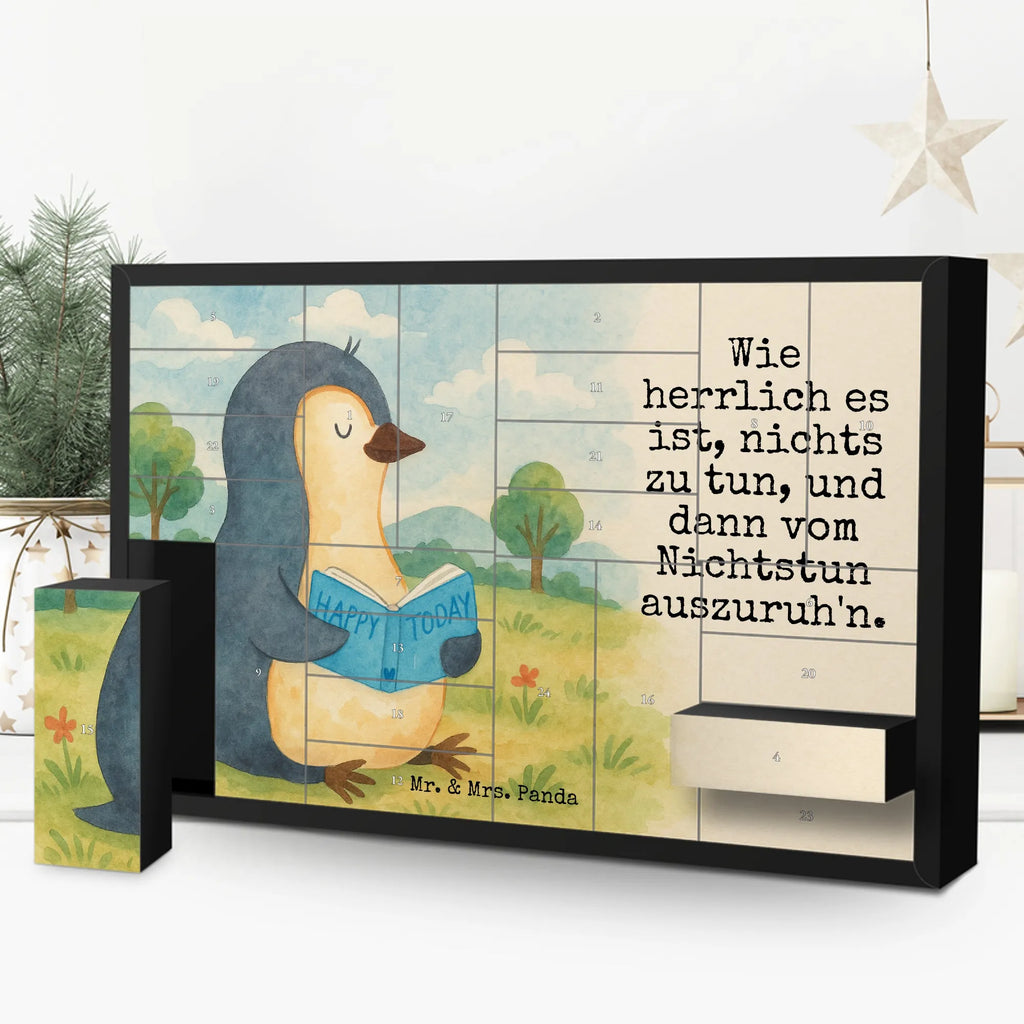 Fillable advent calendar Penguin A book Design North Pole, Penguins, holidays, bookworm, leisure, book, reading, penguins, lazing around, vacation, doing nothing