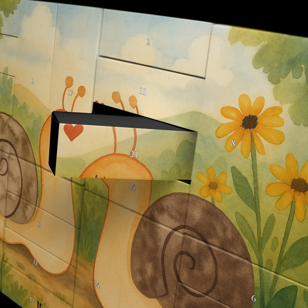 Fillable advent calendar Snails in love Design Loving, Two, Together, Marriage, Proposal of marriage, Love gift, gift for her, gift for him, anniversary gift