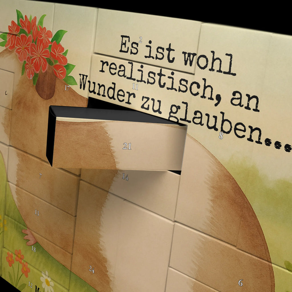 Fillable advent calendar Guinea pig wisdom Design card, gift ideas, gifts, small animals, cute, cute animal motives, hand drawn, funny sayings, good mood, special gifts, animal lover, wonderland, saying, guinea pig, wisdom, flower child, wonder, reality