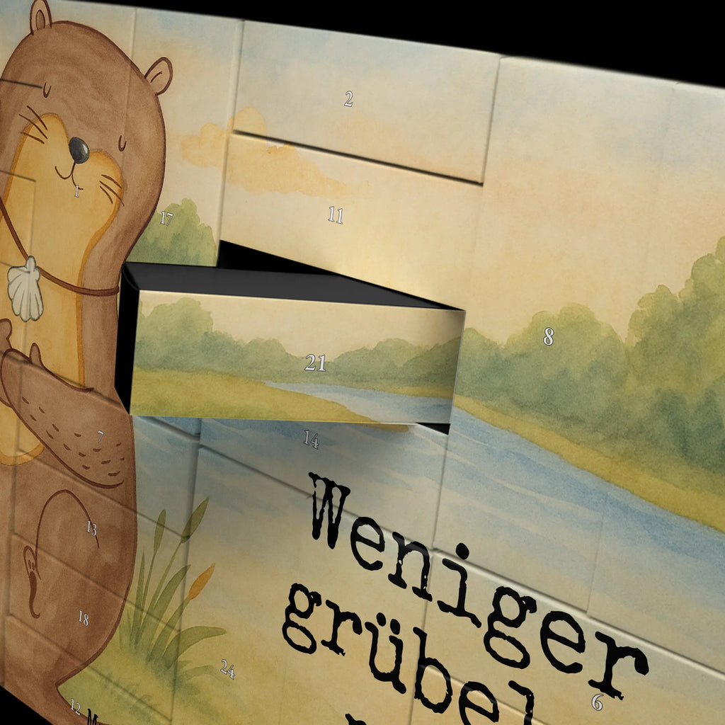 Fillable advent calendar otter shell Design animal lover, marten, sea otter, European otter, water mammal, aquatic animal, baby otter, predator, water, otter gifts, gift ideas for animal lovers, animal, mammal, water animal, gifts for people in love, brooding, daydreaming, otter love, dreaming