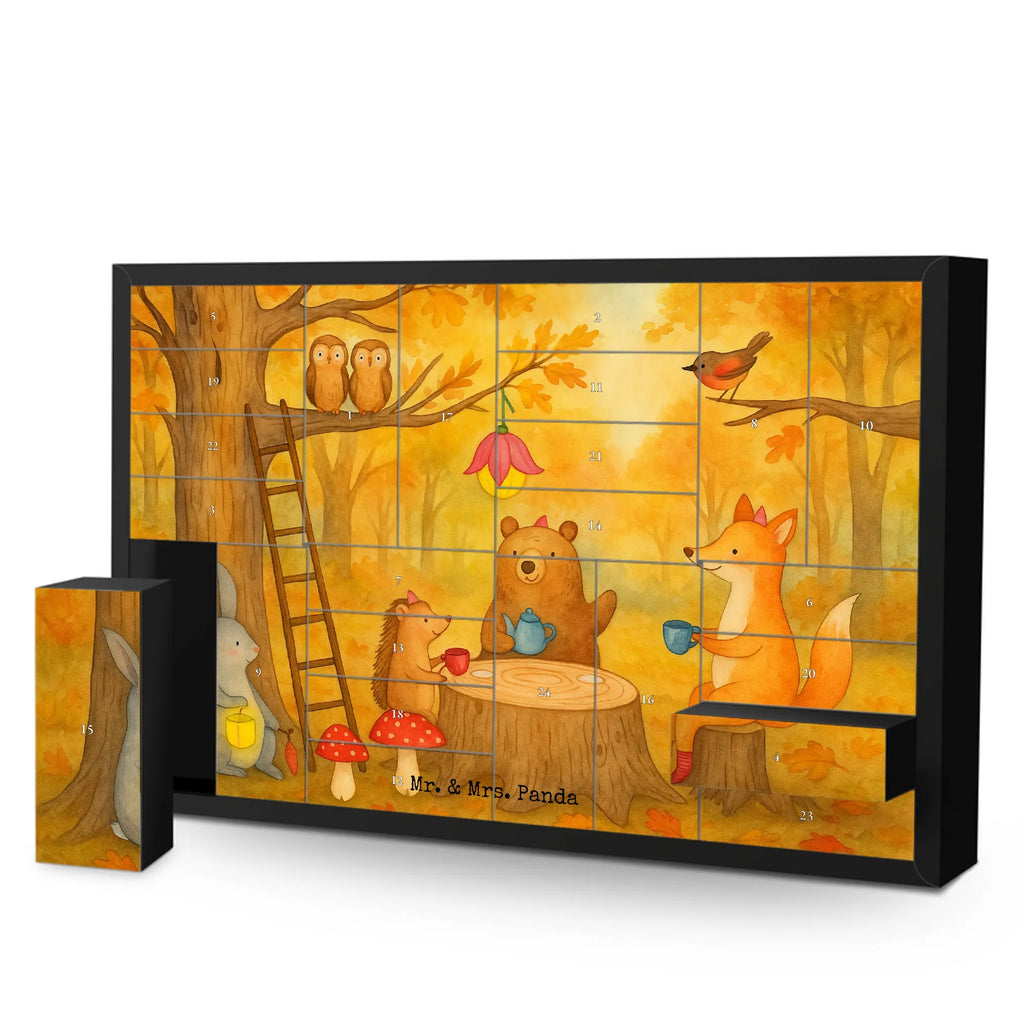 Fillable advent calendar forest animals picnic Design card, gift ideas, gifts, small animals, cute, cute animal motives, hand drawn, funny sayings, good mood, special gifts, animal lover, squirrel, picnic, hare, forest animals, forest, mouse