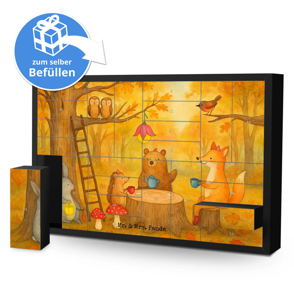 Fillable advent calendar forest animals picnic Design card, gift ideas, gifts, small animals, cute, cute animal motives, hand drawn, funny sayings, good mood, special gifts, animal lover, squirrel, picnic, hare, forest animals, forest, mouse