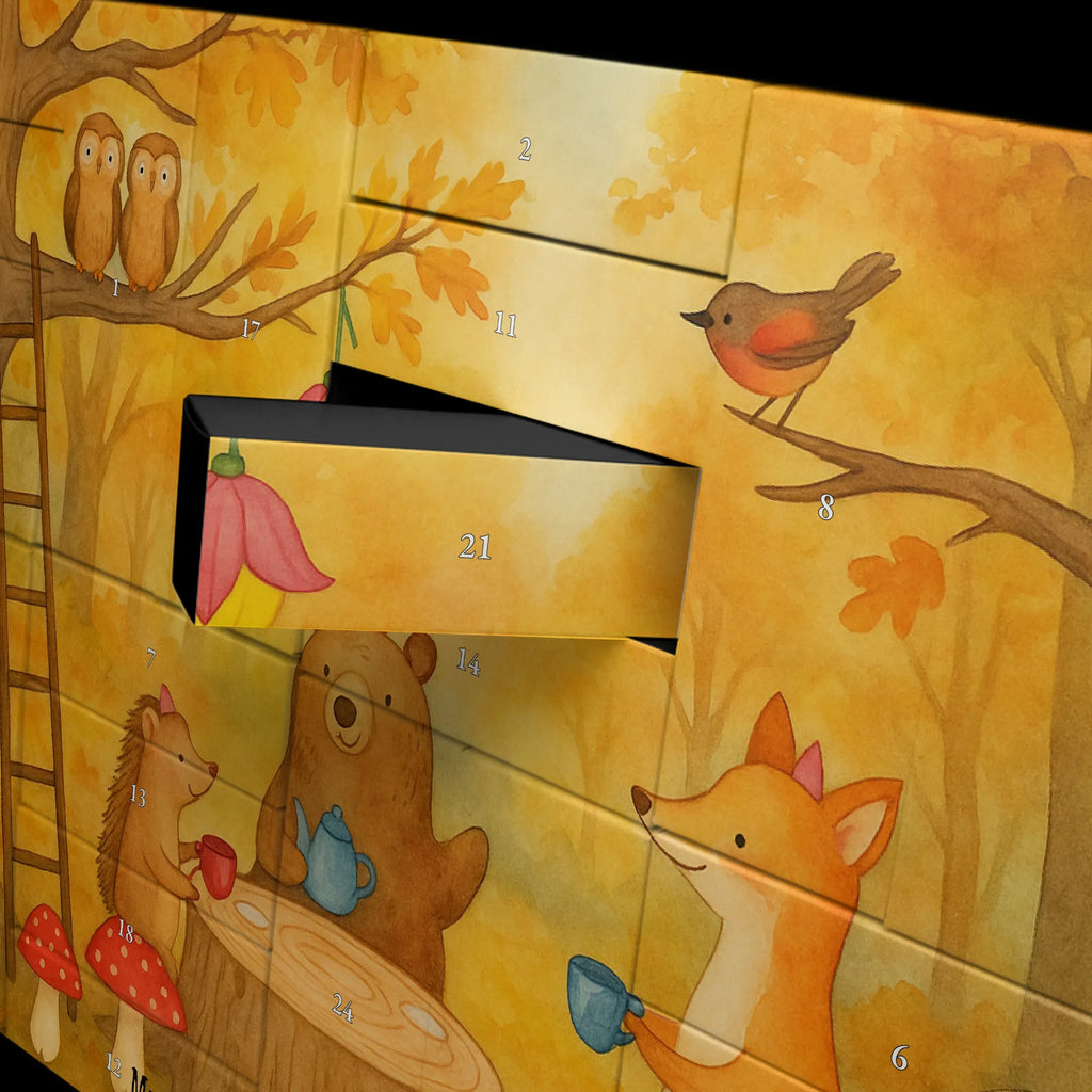 Fillable advent calendar forest animals picnic Design card, gift ideas, gifts, small animals, cute, cute animal motives, hand drawn, funny sayings, good mood, special gifts, animal lover, squirrel, picnic, hare, forest animals, forest, mouse