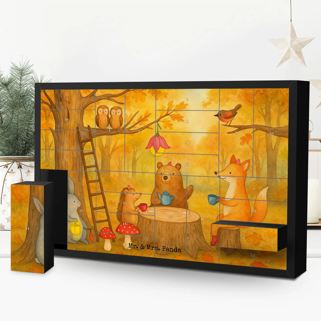 Fillable advent calendar forest animals picnic Design card, gift ideas, gifts, small animals, cute, cute animal motives, hand drawn, funny sayings, good mood, special gifts, animal lover, squirrel, picnic, hare, forest animals, forest, mouse