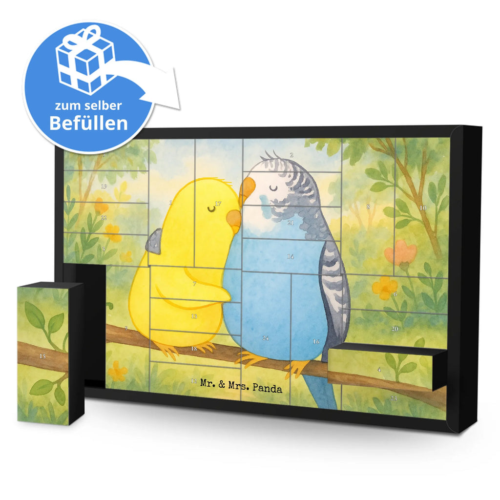 Fillable advent calendar Parakeets in love Design Advent calendar women, Advent calendar, self filling, Advent calendar 2020, Advent calendar men, Love, Loving, Two, Together, Marriage, Engagement, Proposal of marriage, Love gift, gift for her, gift for him, anniversary gift, birds, closeness, love, cuddling, budgie, trust