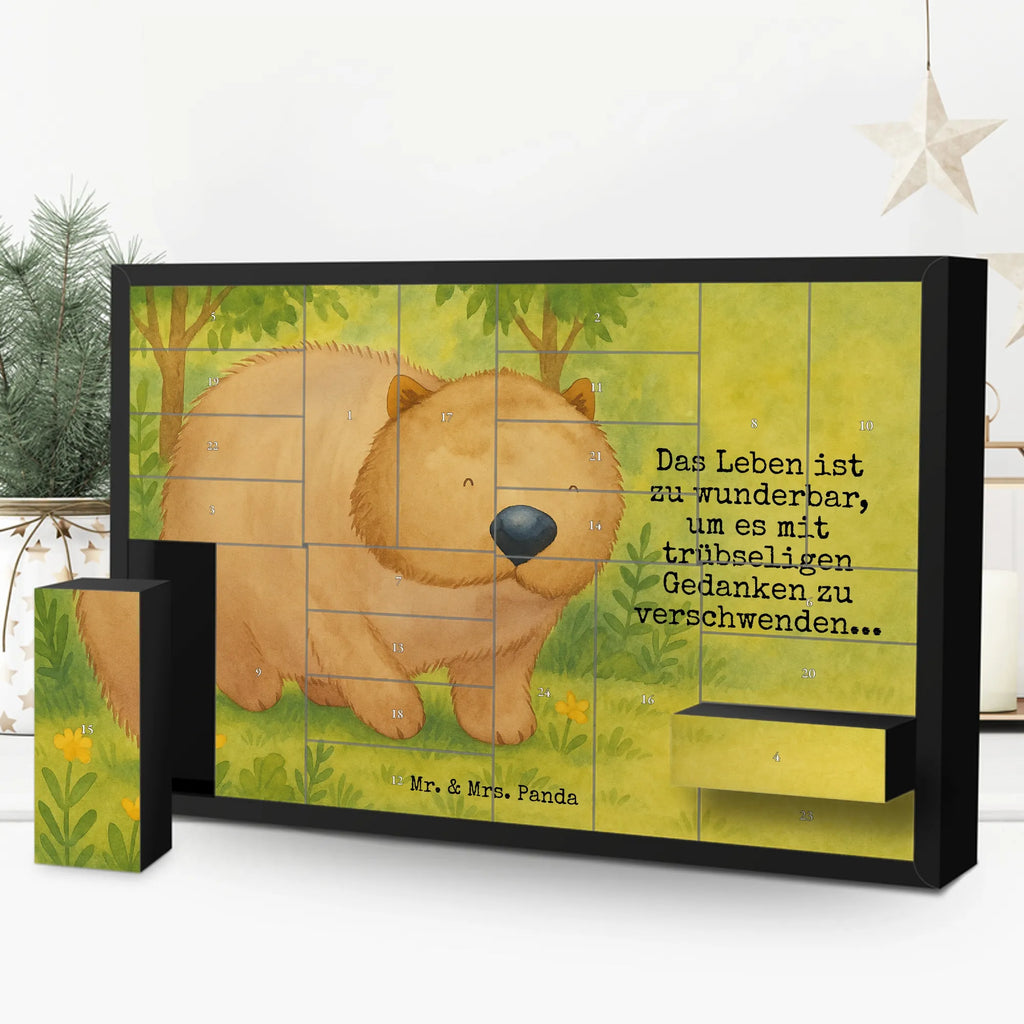 Fillable advent calendar Wombat Design card, gift ideas, gifts, small animals, cute, cute animal motives, hand drawn, funny sayings, good mood, special gifts, animal lover, Australia, life is beautiful, saying