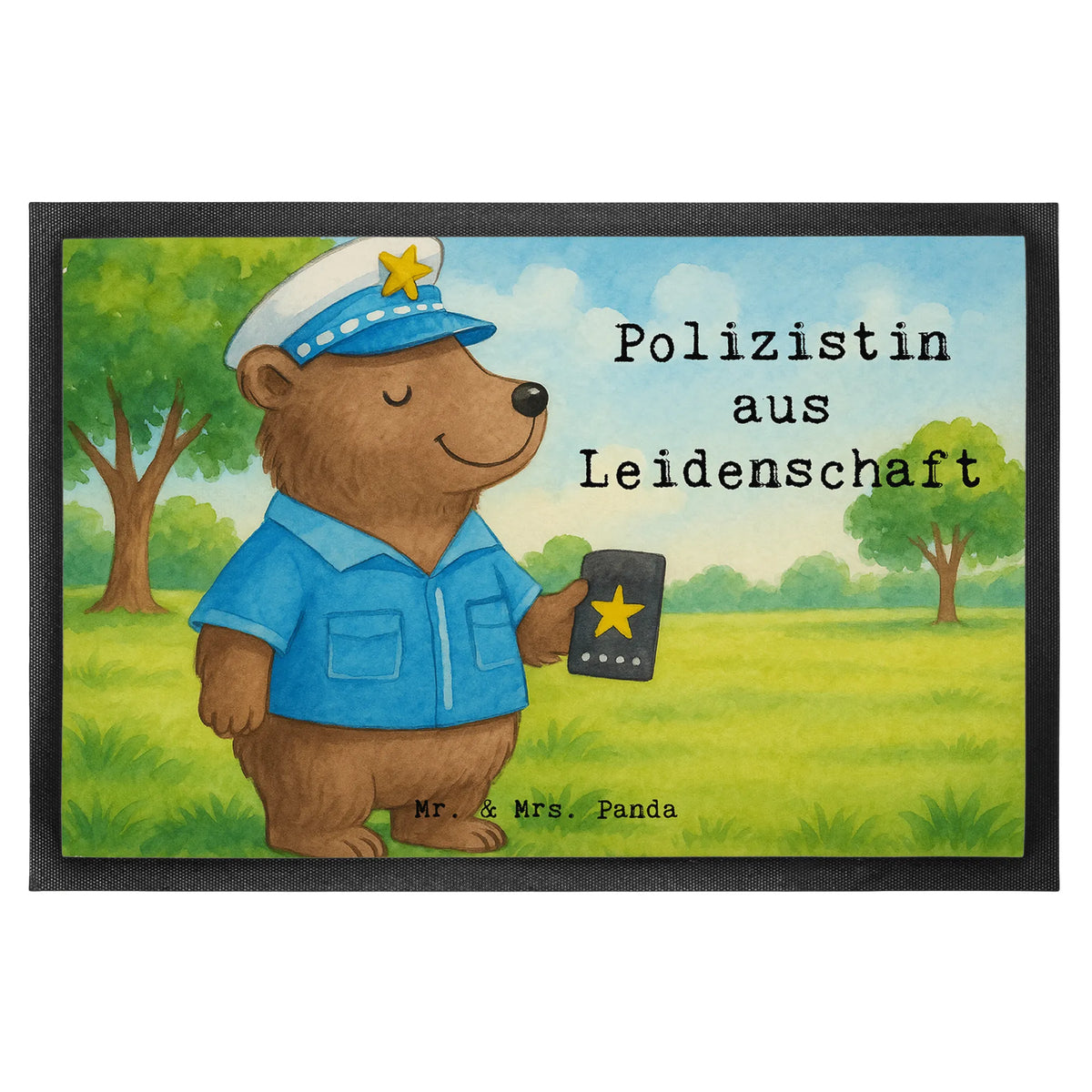 wycieraczka policjantka pasja Design Prezent, Dziękuję, Zawód, Wykształcenie, Jubileusz, Pożegnanie, Emerytura, Kolega, Koleżanka, Dawać, Pracownik, Współpracownik, Dziękuję bardzo